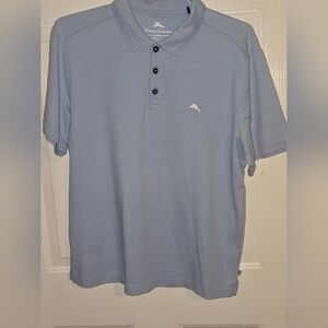 Tommy Bahama Men’s Light Blue Polo Shirt Size L